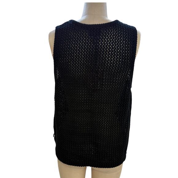 Stussy Mesh Knit Sweater Tank Top O'Dyed Mens Size Small NEW - Picture 4 of 8